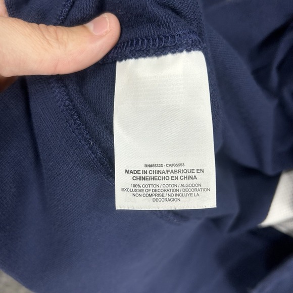 Nike Court Sweatshirt Mens M Blue Fleece Crewneck Pullover Tennis 715242 - Picture 8 of 16